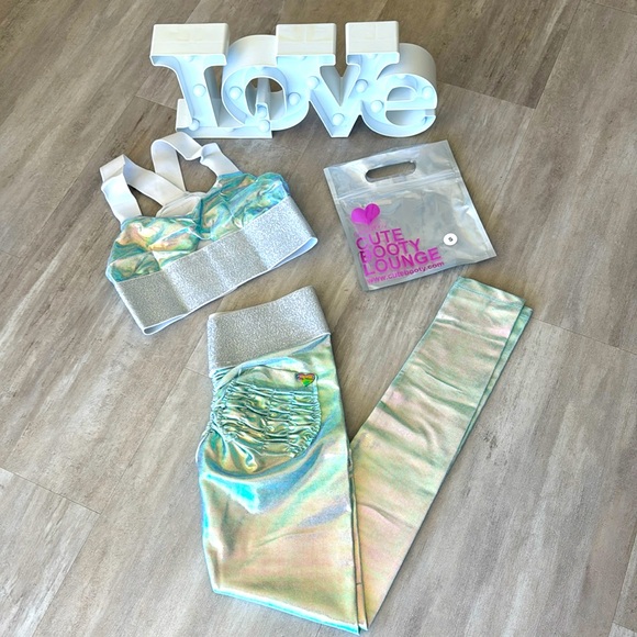 NWT Cute Booty Lounge Iridescent Set - Picture 1 of 7